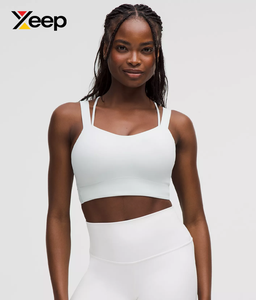 XEEP High Quality Women Yoga Sports <b>Bra</b> XC-SB-198 Solid Simple Breathable Adjustable <b>Straps</b> Removable Pads High Support - Product Image 1