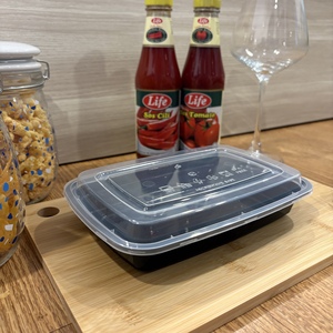 Conteneur alimentaire rectangulaire jetable en PP de qualité alimentaire, écologique, compatible micro-ondes, compostable, norme américaine, pour la préparation des repas - Product Image 3