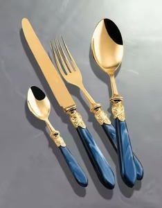 Modern <b>Table</b> Styling Metal Cutlery Set Serving <b>Spoon</b> Fork Duo Designed for Premium Dining Experience - Product Image 3