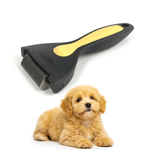 Rastrillo para Mascotas Everrsharp Pro 40T de Doble Cara, Acero Inoxidable y Plástico, para Perros y Gatos, Elimina Pelo Muerto y Desenreda - Product Image 3