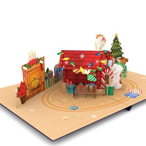 3D Pop Up Card Christmas Card Pop Up Cards 3D Greeting Card Christmas Card Greeting <b>Handmade</b> Greeting Cards <b>Paper</b> Craft - Product Image 2