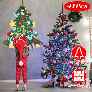 41 pz ornamenti per albero di natale in feltro staccabile da te per bambini, decorazioni regalo - Product Image 2