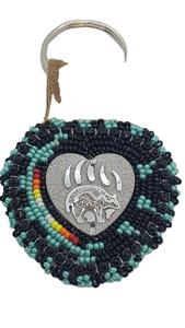 Hermoso diseño de sandía llavero con cuentas de semillas de color rojo y verde para regalar DE LA India - Product Image 3