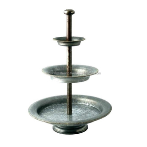 Modern design <b>cake</b> stand customized modern 3 <b>tier</b> <b>cake</b> serving stand at competitive price by indian metal world - Product Image 3