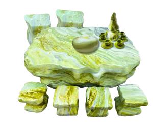 ชุดรับประทานอาหาร2025 begems Serpentine หนึ่งโต๊ะหกเก้าอี้เฟอร์นิเจอร์พลอยสุดหรู - Product Image 1