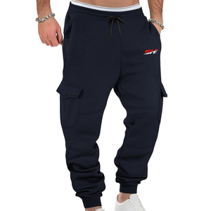 Mens Custom Design Cargo Sweatpants Warm Winter Joggers Comfortable Drawstring Waist Casual Pants For Outdoor And Indoor Wear - Product Image 1