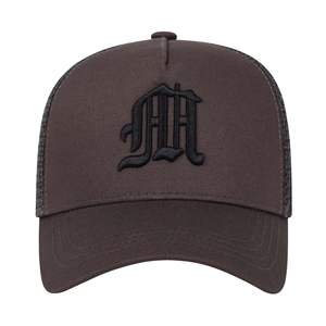 หมวกแก๊ปแบบ snapback 6 แผง ปักลายตามสั่ง OEM/ODM ปีกโค้ง หมวกเบสบอล ผ้าโพลีเอสเตอร์ 100% หมวกตาข่ายแบบ trucker ปักโลโก้ตามสั่ง - Product Image 2