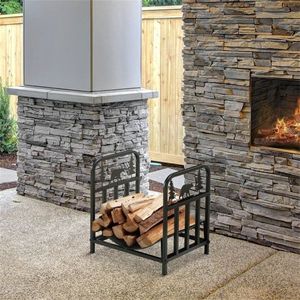 Porta Legna in Metallo Impermeabile Realizzato in Ferro per lo Stoccaggio di Combustibile in Legno - Product Image 2