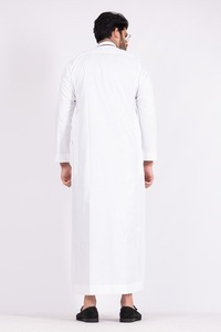 <b>Men</b> Juba Comfortable Traditional Muslim Robe Islamic Long Clothing Modest Loose Fit Breathable Fabric - Product Image 4