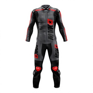 Maverick Vinales invierno Eprilia Racing cuero gris 1 pieza mono pista/montar cuero de vaca/canguro MotoCP engranajes Traje para ciclistas CE - Product Image 1