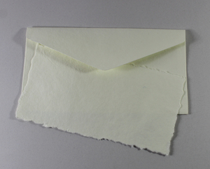 Greeting Card Gift Envelope 250 Gsm Deckled Edge Card With Matching Envelop Recycled Handmade Paper - Product Image 5