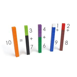 Bâtons de Cuisenaire en plastique 1-10CM, bâtons mathématiques Montessori, bâtons de comptage en plastique pour l'apprentissage des mathématiques - Product Image 6