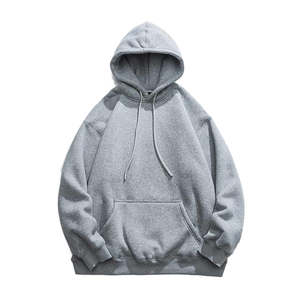 Sweat-shirts à capuche unisexes rouges personnalisés en gros, haute qualité, épaules tombantes, respirants, séchage rapide, 100% coton molletonné/french terry - Product Image 1