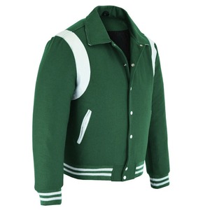 Veste varsity homme de qualité supérieure, légère, entièrement personnalisable, anti-plis, avec les derniers designs. - Product Image 3