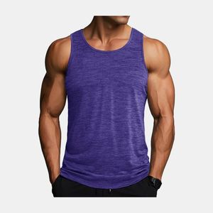 OEM Polyester Breathable Quick Dry Eco-Friendly Custom <b>Stringer</b> Tank Top Gym <b>Men</b> Wholesale Sports <b>Vest</b> 180g Fabric Crew Neck - Product Image 4