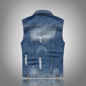 Men's Casual Slim Fit Quick Dry Breathable Sleeveless <b>Denim</b> Classic Button Jean <b>Jacket</b> - Product Image 4
