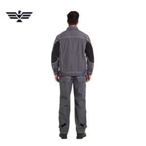 Ensemble de vêtements de travail industriels unisexes, combinaison de travail résistante, coton, mécanicien, construction, confortable - Product Image 3