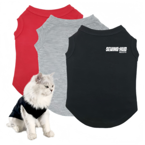 Proveedor Mayorista de Ropa para Mascotas de Alta Calidad, Camiseta de Algodón Suave para Cachorros, Chaleco Duradero para Perros, Ropa Lisa para Gatos, Uso Diario - Product Image 1