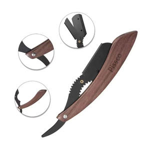 Meilleure entreprise Pissco pour le couteau à raser pliant en acier inoxydable avec lame droite, rasoir de barbier, rasoir droit - Product Image 3