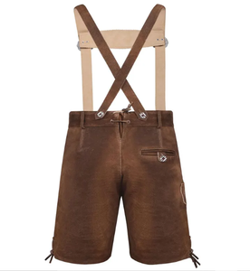 Custom Made Bavarian Fashion Lederhosen Men's Custom Oktoberfest <b>Shorts</b> Embroidered Traditional German Lederhosen - Product Image 5