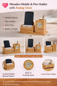 Soporte de Madera Personalizado SmartDesk con Impresión para el Día de la Madre y San Valentín, Uso Promocional en Oficina - Product Image 3