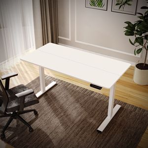 Dual Motor Electric Standing Desk Adjustable Height Home <b>Office</b> <b>Computer</b> Workstation Sit Stand Two-Piece Tabletop Workstation - Product Image 2