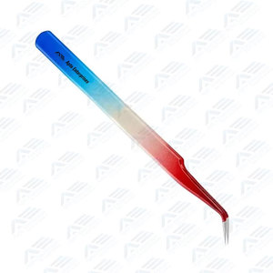 Pinzas para Pestañas con Logotipo Personalizado, Pinzas para Extensión de Pestañas de Volumen de 90 Grados con Punta de Fibra, Herramienta de Belleza Profesional de Precisión - Product Image 6