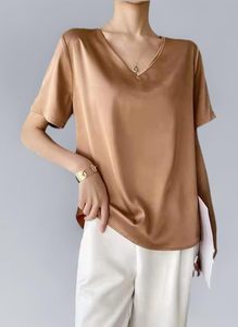 เสื้อเชิ้ตผู้หญิงแขนสั้นผ้าโพลีเอสเตอร์พิมพ์ลายดิจิทัลสีขาว ระบายอากาศได้ดี สวมใส่สบาย พร้อมผ้าซาติน - Product Image 2