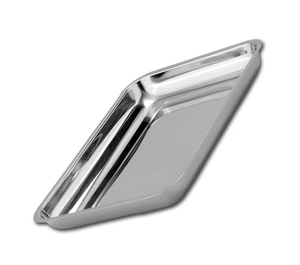 2 Plateaux Médicaux Chirurgicaux Manuels en Acier Inoxydable 201 Certifiés CE, Organisateur de Plateaux pour Instruments Dentaires, Support Métallique Stérilisé - Product Image 2