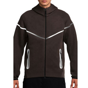 Sweat à capuche sport pour homme en molleton technique personnalisé 25, 100% coton, fermeture éclair, hiver, nouveau, respirant 3D, réfléchissant - Product Image 3