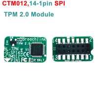 CTM012 2 X 7 Pin Modul TPM Antarmuka Periferal Serial SPI Infineon SLB9672VU2.0 CTM012 14-1Pin Modul TPM Server GIGA untuk PC