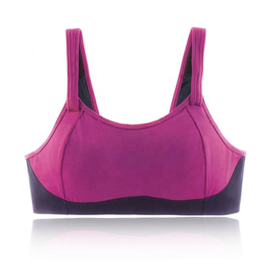 Sujetador deportivo sin costuras para mujer, soporte medio, color liso, transpirable, elástico, para yoga y fitness, top de entrenamiento para gimnasio. - Product Image 2