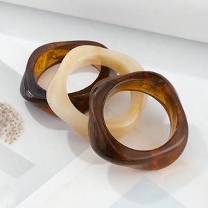 Multi Colour Clear Resin Bangles Chunky <b>Stacks</b> Daily Wear Party Festive Retro Marbled Vintage Fashion Jewelry <b>Bracelet</b> Accessory - Product Image 4