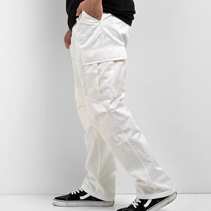 Pantalon cargo de luxe pour homme, taille élastique, plusieurs poches, style décontracté, en coton mi-lourd, pour l'été, fournisseur OEM en gros - Product Image 5