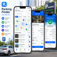 Aplicación Móvil Inteligente para Encontrar Plazas de Estacionamiento, Compatible con MAC, Desarrollo de Navegación GPS, Reserva de Plazas en Tiempo Real, Integración de Pagos