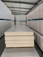 Panneau sandwich écologique résistant au feu, panneau d'isolation thermique pour salle de culture de champignons, chambre froide et mur extérieur