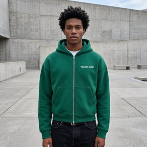 Sudadera con Capucha Premium Personalizada con Estampado Digital, 500GSM, Felpa Francesa, Cierre Doble, Corte Holgado, Estilo Urbano - Product Image 3