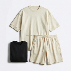 เสื้อยืดคอกลมแขนสั้นผู้ชาย สีพื้น ผ้าฝ้ายถัก สไตล์ลำลอง สำหรับฤดูร้อน - Product Image 4