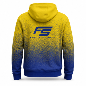 Sudadera Deportiva Personalizada con Sublimación para Hombre, Sudadera con Capucha Degradado Azul y Amarillo, Transpirable, para Gimnasio, Fitness y Entrenamiento - Product Image 2