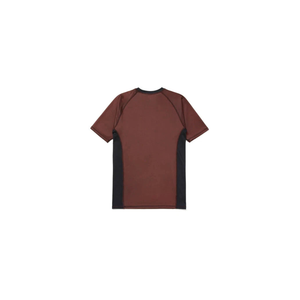 เสื้อแรชการ์ดแขนสั้นสีน้ำตาลสำหรับผู้ชาย คอโอ ทรงเข้ารูป แห้งเร็ว ป้องกันรังสียูวี ผ้าถักผสมสแปนเด็กซ์/โพลีเอสเตอร์ - Product Image 2