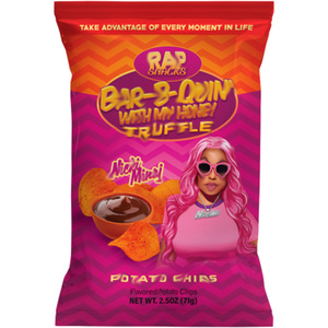 Emballage de chips imprimé RAP Nicki Truffle Bar-B-Quin' avec fermeture thermoscellée en plastique pour snacks et chips - Product Image 1