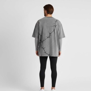 T-shirt surdimensionné personnalisé 100 % coton jersey pour homme – Streetwear de haute qualité, imprimé devant, design tendance et lourd - Product Image 6