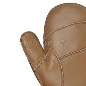 Gants de ski professionnels en cuir de chèvre, doux, durables et respirants, pour l'hiver et les activités de plein air, fournis directement par l'usine. - Product Image 6