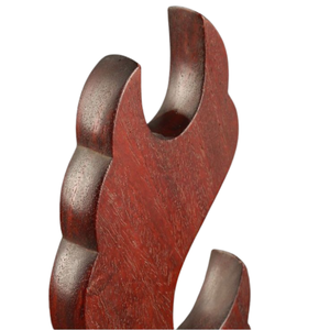 Support pour épée japonaise en bois laqué avec motif sculpté en Myoga (fleur de gingembre) 37cm X 44.5cm - Product Image 3