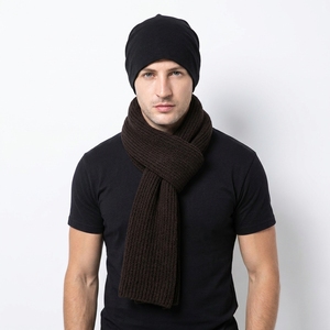 Unisex Solid Color Beanie <b>Hat</b> 100% Acrylic Winter Knit Cap Casual Style for Adults 56-58CM Head Circumference Loose Head - Product Image 5