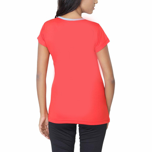 Camiseta Casual Blanca de Cuello Redondo y Manga Corta para Mujer, con Logotipo Personalizado, Bordado, Algodón y Poliéster, Ropa de Verano para Mujer - Product Image 2