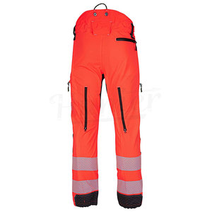 Pantalon de travail réfléchissant haute visibilité en polyester de qualité supérieure pour hommes, conforme à la norme ANSI Classe 1, avec LED clignotantes, noir, marque personnalisée, multi-poches - Product Image 6