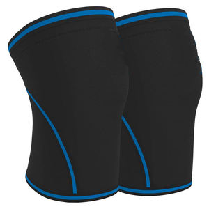 Genouillères en néoprène 7 mm avec logo personnalisé, accessoires de gym pour la musculation, sangle de sécurité sportive, genouillères de levage - Product Image 5