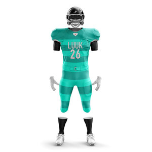Ensemble d'uniformes de football américain personnalisés pour adultes, jeunes et hommes, grande taille, respirant, antibactérien, séchage rapide, évacuation de l'humidité - Product Image 5