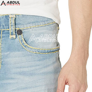 Pantalones Cortos de Mezclilla a la Moda para Hombre, Ropa Casual de Verano, Cómodos, Duraderos, Elegantes, Atuendo Diario, Estilo Urbano Moderno - Product Image 4